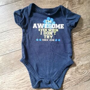 5/$10 Puma baby boy onesie size 0-3 m